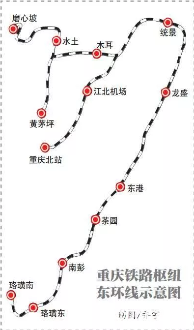 有望2021年通车在珞璜坐城际列车可直达重庆北站江北机场